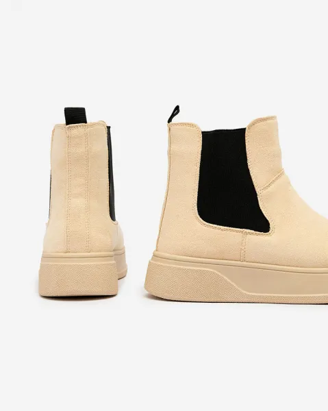 Resti Beige women's boots a'la snow boots Uteris
