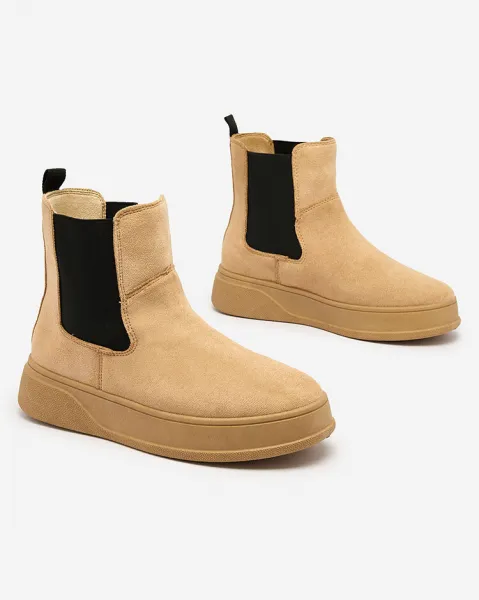 Resti Women's boots a'la snow boots in camel color Uteris