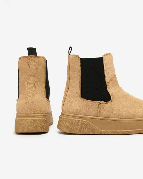 Resti Women's boots a'la snow boots in camel color Uteris