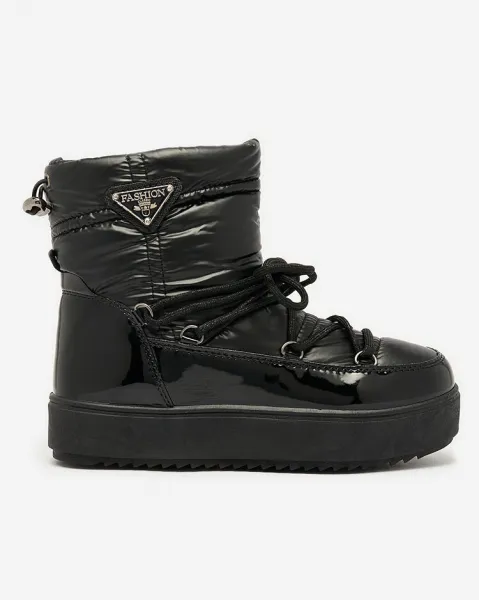 Resti Women's slip-on boots a'la snow boots in black Nevsone