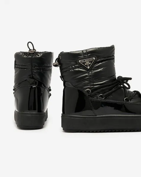 Resti Women's slip-on boots a'la snow boots in black Nevsone