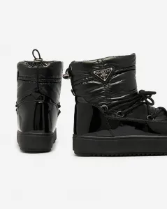 Resti Women's slip-on boots a'la snow boots in black Nevsone