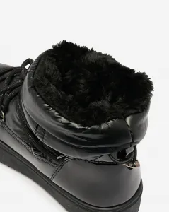 Resti Women's slip-on boots a'la snow boots in black Nevsone