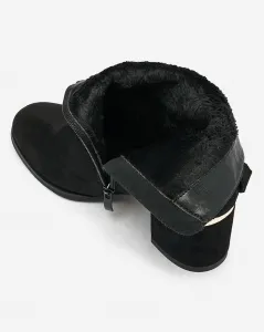 Resti Women's low stiletto boots in black Dogdas