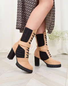 Resti Light brown women's insulated Sehhra post boots