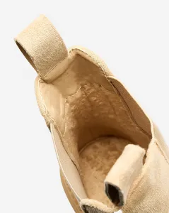Resti Beige women's boots with decorative strap Loffdo