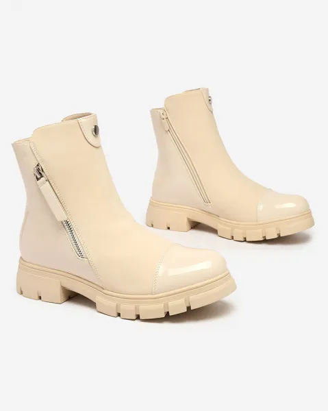 Resti Beige matte Hedaheh women's boots