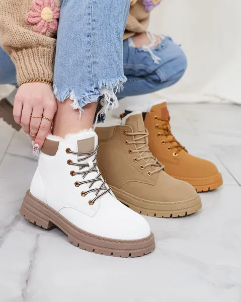 Resti White women's insulated trapper boots Radoras