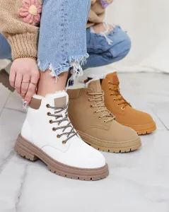 Resti White women's insulated trapper boots Radoras