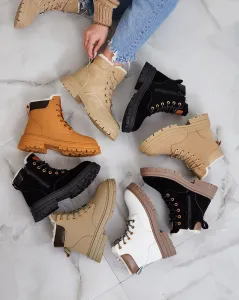 Resti White women's insulated trapper boots Radoras