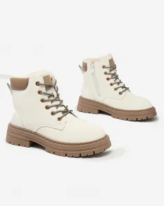 Resti White women's insulated trapper boots Radoras