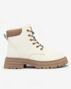 Resti White women's insulated trapper boots Radoras
