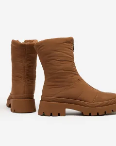 Resti Women's Tainve Beige Flat Heel Boots