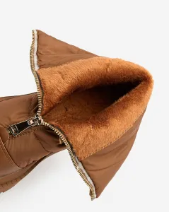 Resti Women's Tainve Beige Flat Heel Boots