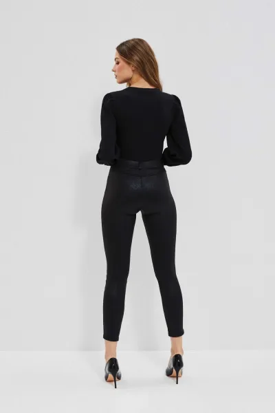 Marisse Shiny Leggings Z-Lg-3601 Black