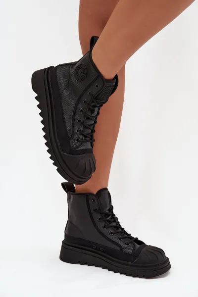 BIG STAR SHOES Vysoké Dámske Tenisky Zateplené Big Star