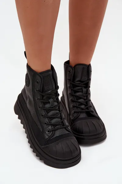BIG STAR SHOES Vysoké Dámske Tenisky Zateplené Big Star
