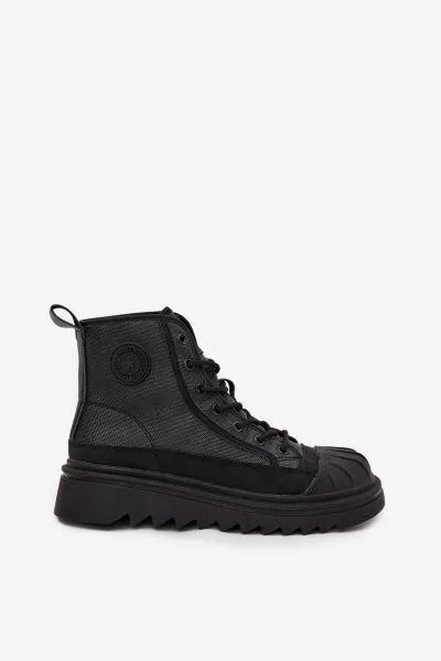 BIG STAR SHOES Vysoké Dámske Tenisky Zateplené Big Star