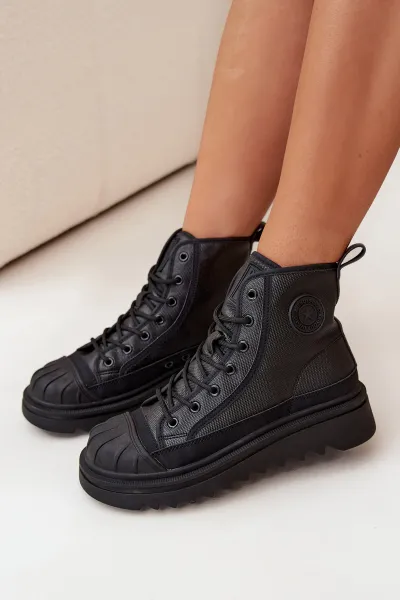 BIG STAR SHOES Vysoké Dámske Tenisky Zateplené Big Star