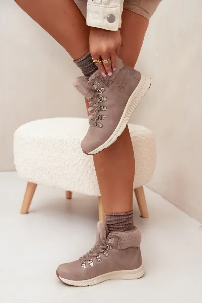 BIG STAR SHOES Dámske Čižmy S Kožušinou Big Star