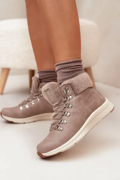 BIG STAR SHOES Dámske Čižmy S Kožušinou Big Star