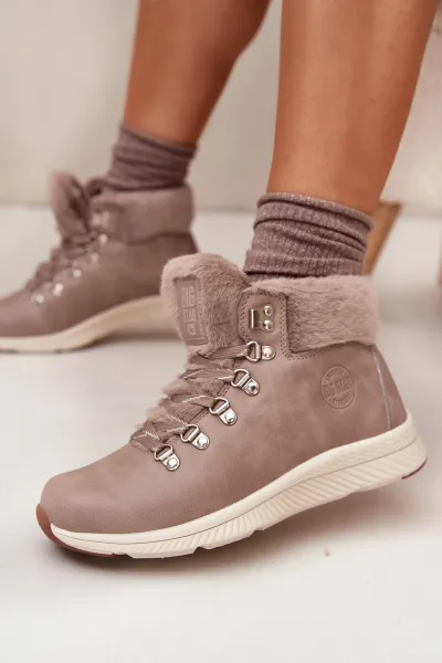 BIG STAR SHOES Dámske Čižmy S Kožušinou Big Star