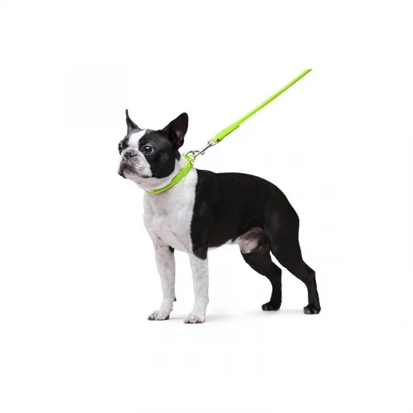 Okrúhle kožené vodítko zelenej farby 122cm, Šírka: 8 mm