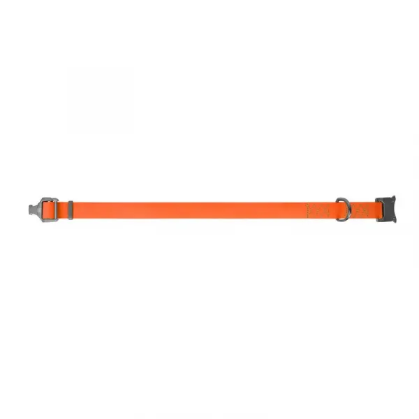 Vode odolný obojok WAU DOG oranžový, Obvod krku: 24- 40cm, šírka: 20mm