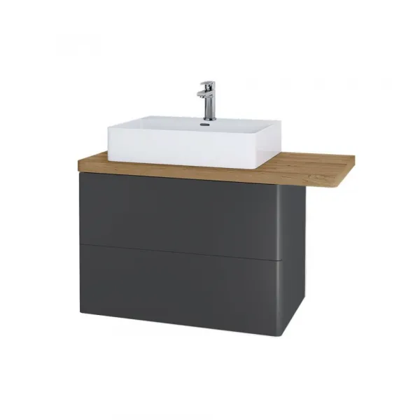 Mereo Siena, kúpeľňová skrinka 80 cm, antracit mat CN431S