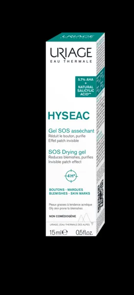 Uriage Hyséac SOS Drying Gel lokálny gél na akné proti nedokonalostiam pleti 15 ml
