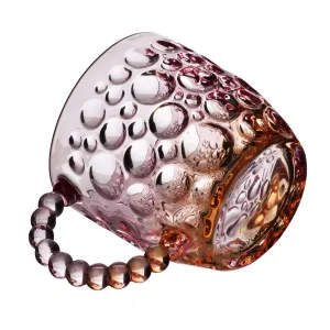 Affekdesign Skleněný hrnek VINI PEARL 350 ml fialový/hnědý