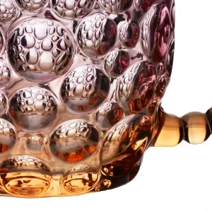 Affekdesign Skleněný hrnek VINI PEARL 350 ml fialový/hnědý