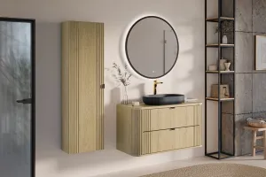 ArtCom Doska pod umývadlo OVALIA | dub cremona Typ: Doska 100 cm / 89-100