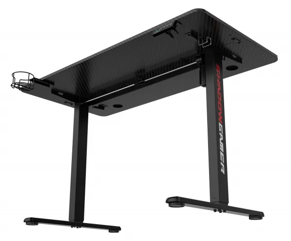 TZB Výškově nastavitelný elektrický herní stůl SHADOW GAMER 1.0 120 cm černý