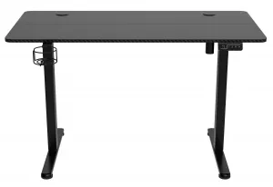 TZB Výškově nastavitelný elektrický herní stůl SHADOW GAMER 1.0 120 cm černý