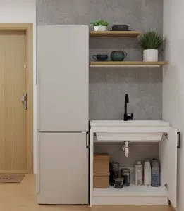 TP Living Kuchynská skrinka pod drez Dolan 80 cm biela