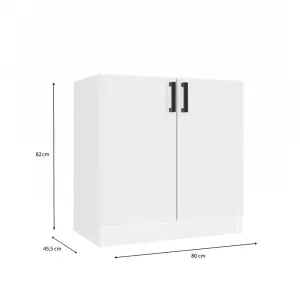 TP Living Kuchynská skrinka pod drez Dolan 80 cm biela