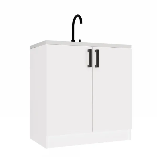 TP Living Kuchynská skrinka pod drez Dolan 80 cm biela