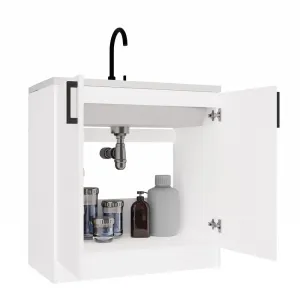 TP Living Kuchynská skrinka pod drez Dolan 80 cm biela
