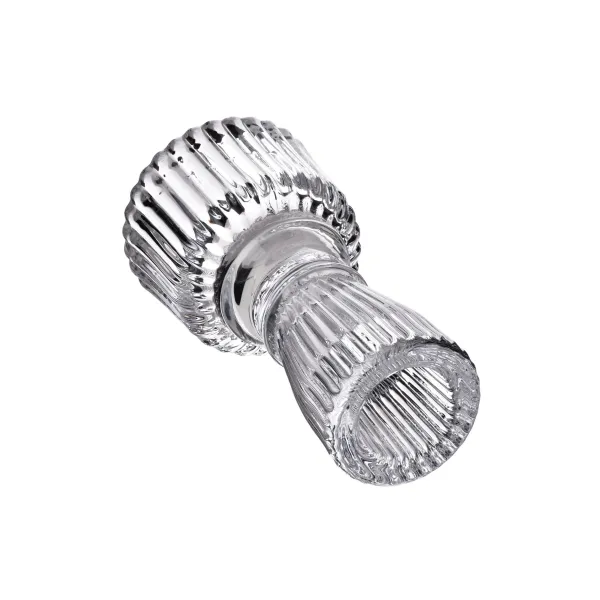 Mondex Sklenený svietnik PATRICIA 5,1x10,2 cm číry