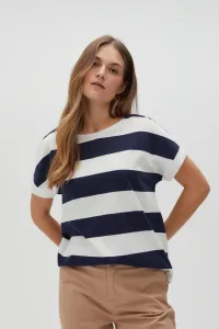 Marisse Women's T-Shirt L-Ts-4607 Navy
