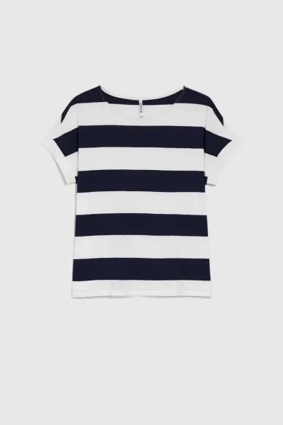 Marisse Women's T-Shirt L-Ts-4607 Navy