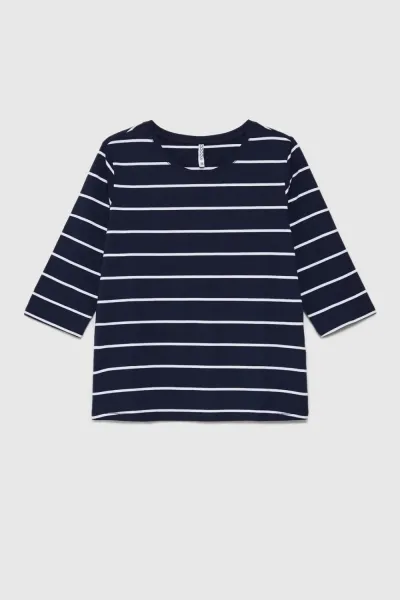 Marisse Women's Blouse L-Ts-4615 Navy