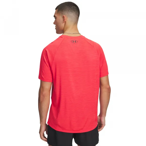 Under Armour TECH TEXTURED Pánske tričko, červená, veľkosť M