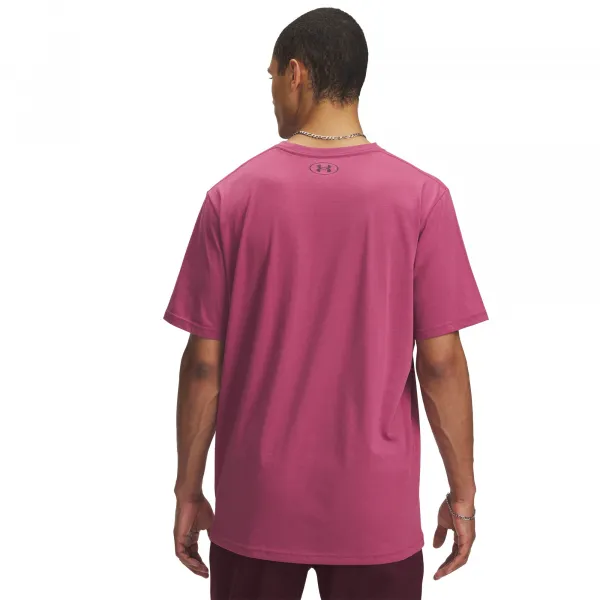 Under Armour SPORTSTYLE LC SS Pánske tričko, vínová, veľkosť