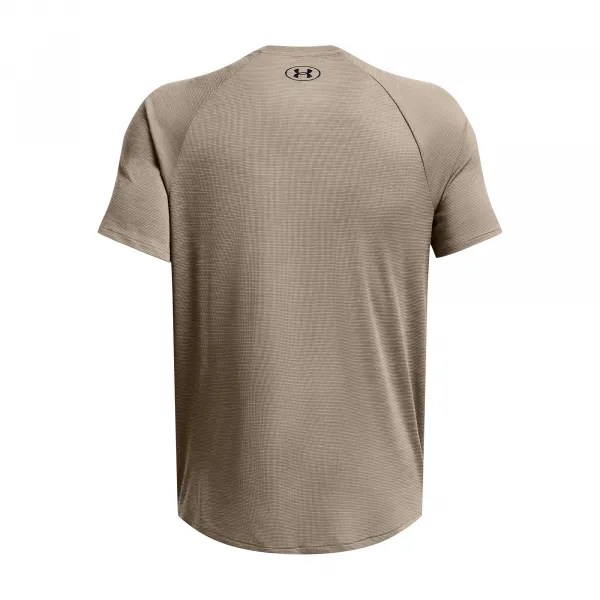 Under Armour TECH TEXTURED Pánske tričko, hnedá, veľkosť