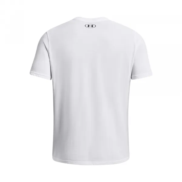 Under Armour UA CAMO CHEST STRIPE SS Pánske tričko, biela, veľkosť S