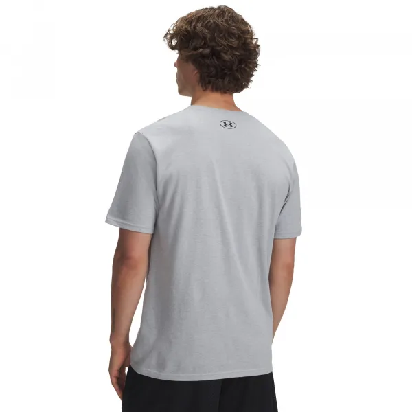 Under Armour UA CAMO CHEST STRIPE SS Pánske tričko, sivá, veľkosť L