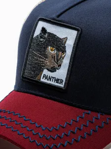 Granátová šiltovka s nášivkou Panther H114