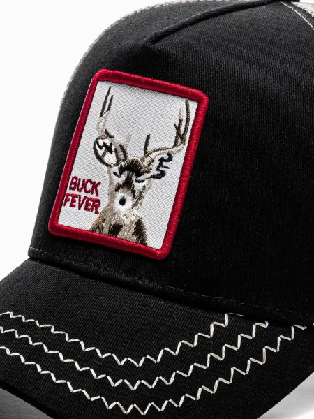 Trendy šiltovka s nášivkou čierna